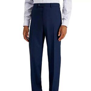Nautica Men's Blue Birdseye Modern-Fit Dress Suit Pants 44R W38 NWT
